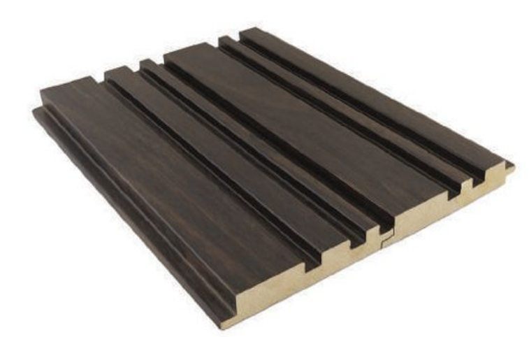 MDF Legno Series 18 mm Louvers/Panels | 9 Ft x 4.7 inch | 163 A Bog Oak| Image 1